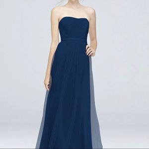 David’s Bridal Style-Your-Way Tie Tulle Long Dress